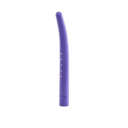 Single rigid dilator purple plastic rod with a slight angle at the end which tapers down in diameter