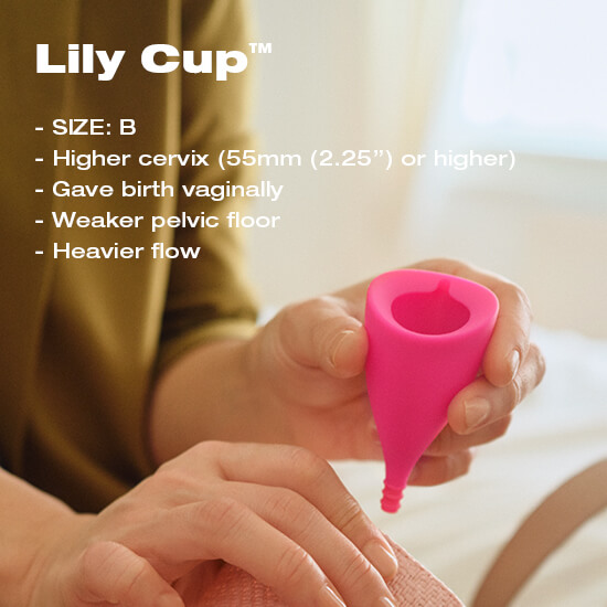 Menstrual cup for heavy flow