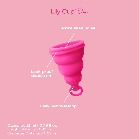 Easy menstrual cup removal with a hoop