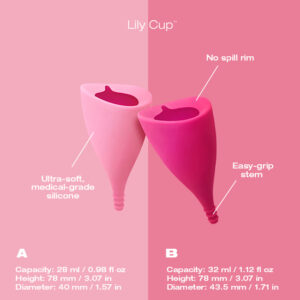 Menstrual cup for heavy flow or medium flow