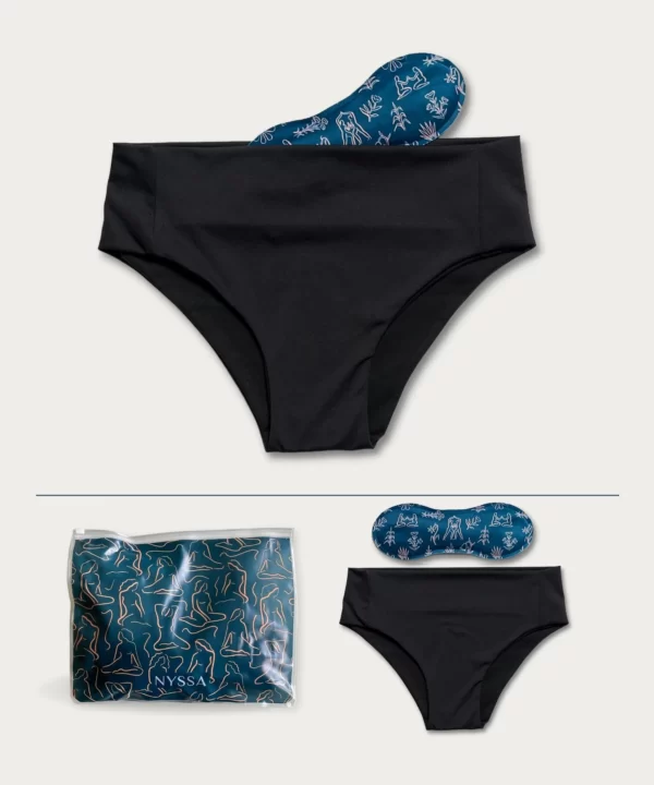Wide gusset panties for period