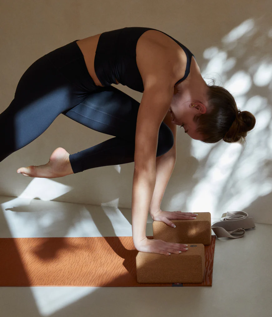 Manduka Lean Cork Yoga Block - 2 Pack — black cat yoga