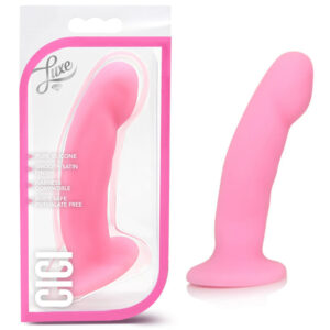 Pink silicone dildo