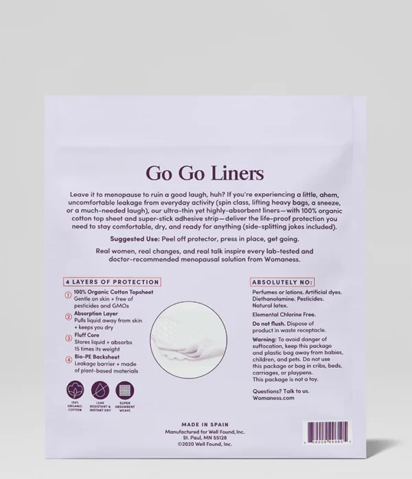 Go Go Liners for bladder leakage