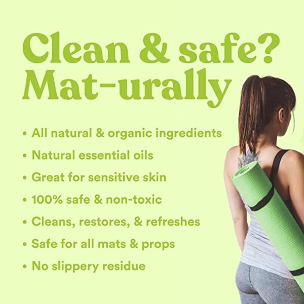 organic nontoxic yoga mat cleaning spray