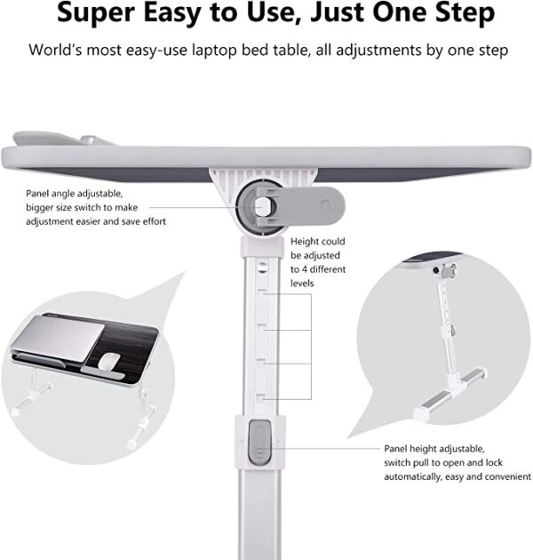 Easy laptop tray for bed