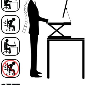 Ergonomic sit and stand desk