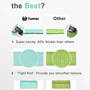 Tumaz Yoga Mat Strap [MAT NOT Included] (15+ Colors, 2 Sizes Options) with  Extra Thick, Durable and Comfy Delicate Texture