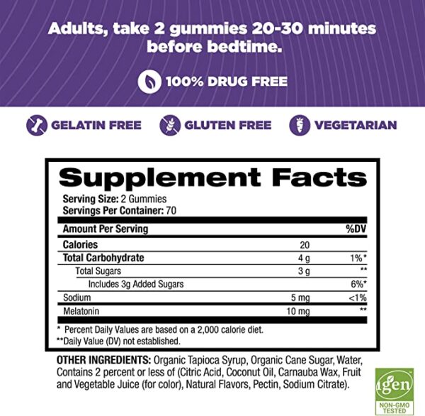 Natrol gummy supplement facts