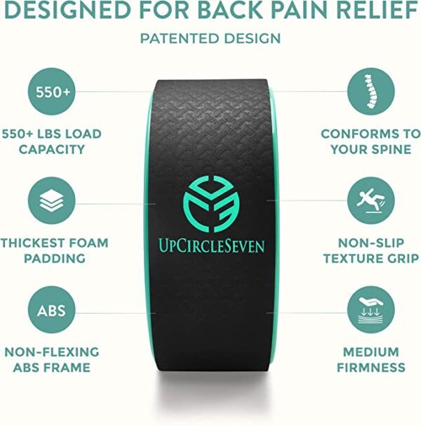 Back pain relief with a wheel