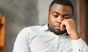 close up of a man deep in thought